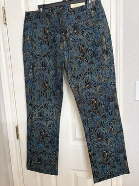 Soft Surroundings Black Swirl-Print Maxi Skirt